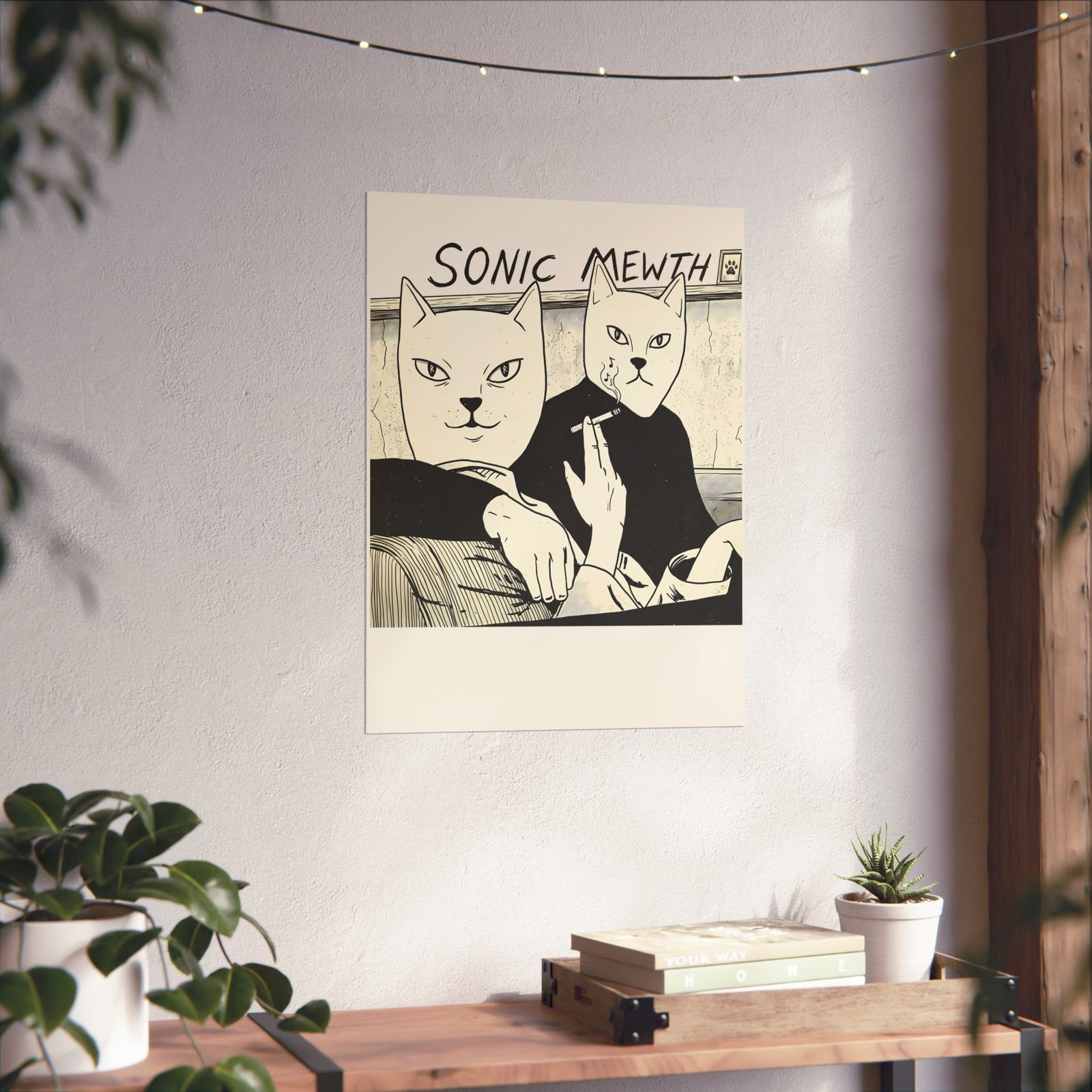 Funny Cat Parody Poster — Cute Satirical Cat Poster