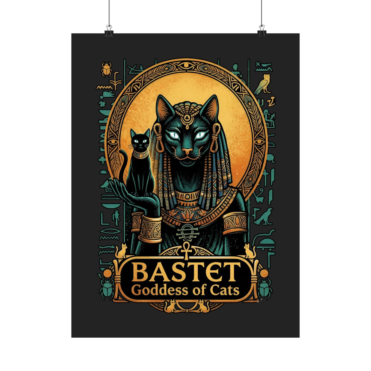 Bastet Goddess of Cats Poster