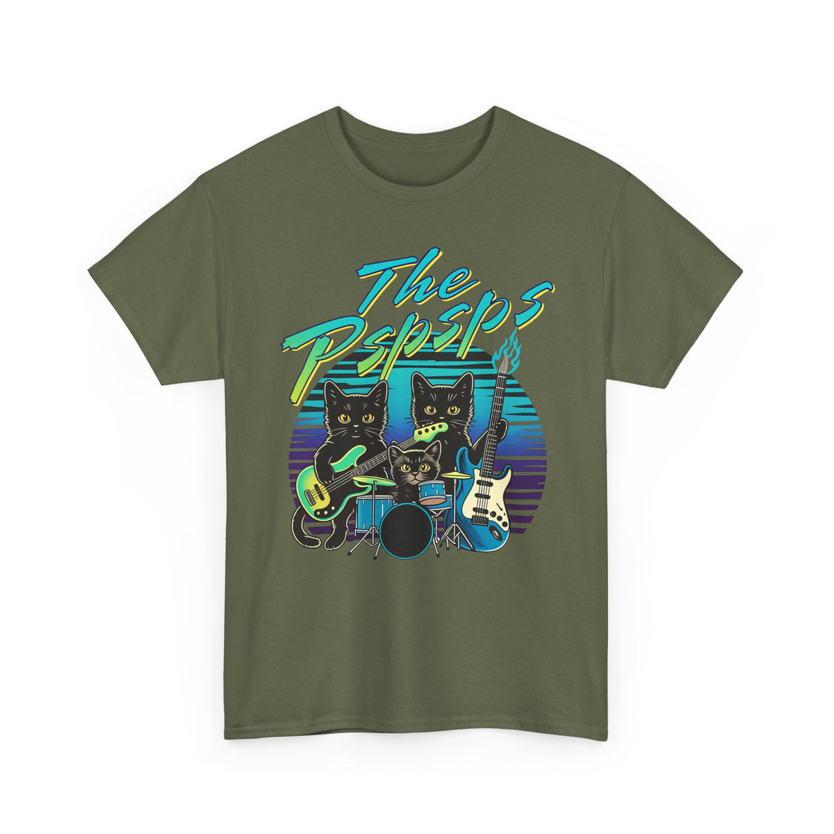 Pspsps Cat Band T-Shirt