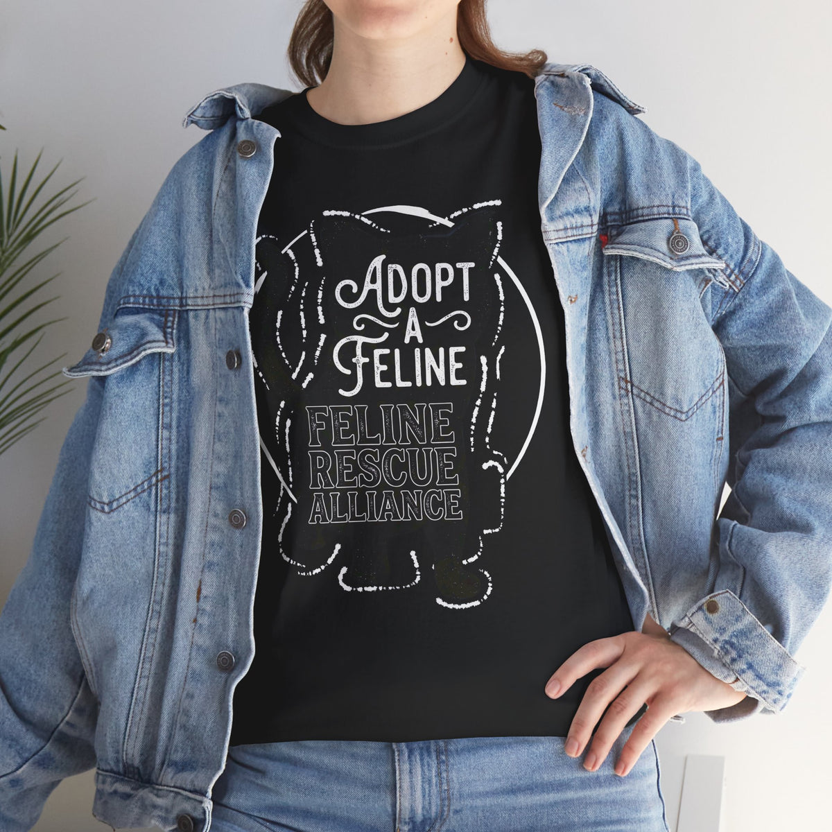 Adopt a Feline T-Shirt – Feline Rescue Alliance Cat Shirt, Cat Lover Graphic Tee