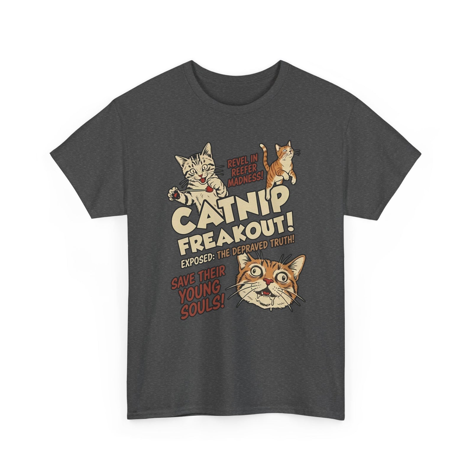 Catnip Freakout T-Shirt — Funny Cat Lover Tee