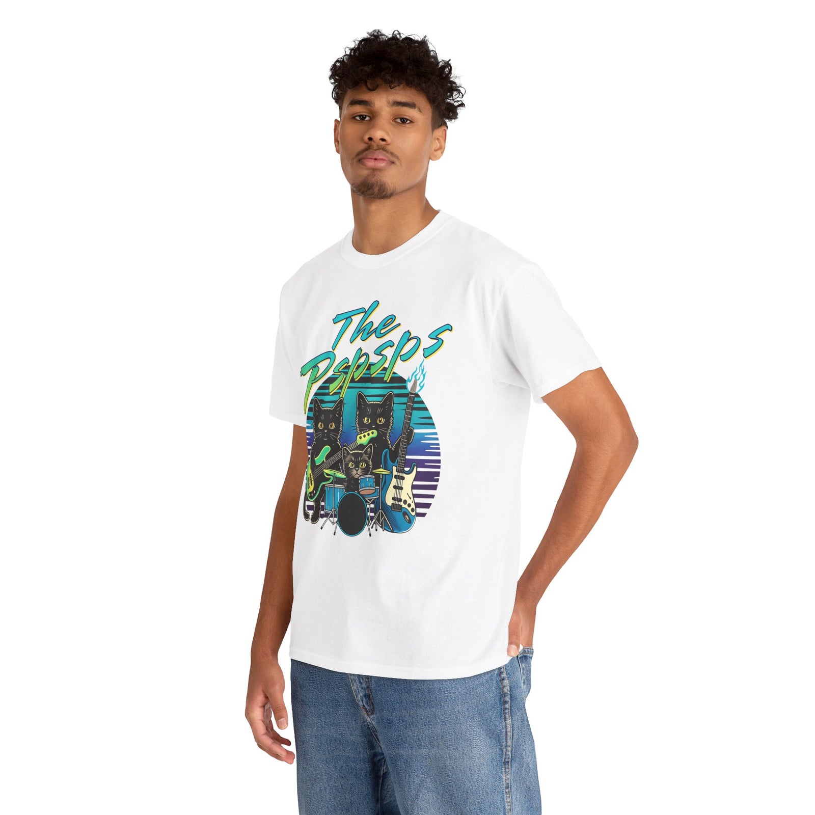 Pspsps Cat Band T-Shirt