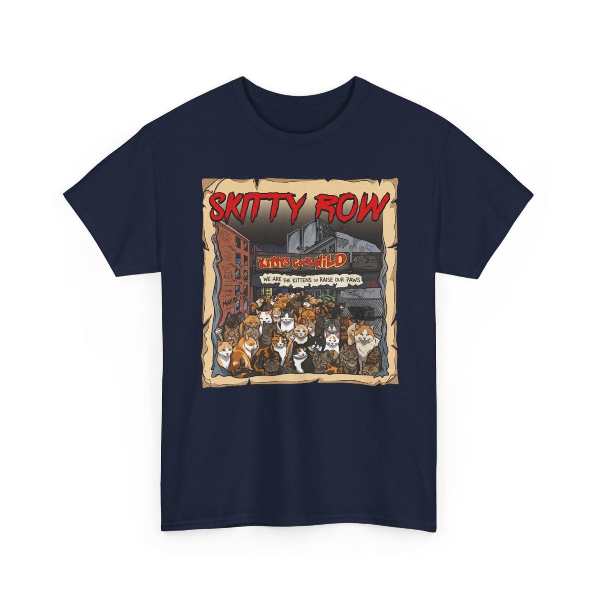 Skitty Row Cat Parody T-Shirt