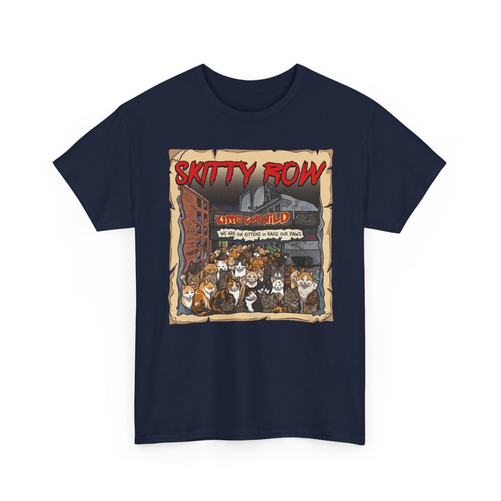 Skitty Row Cat Parody T-Shirt