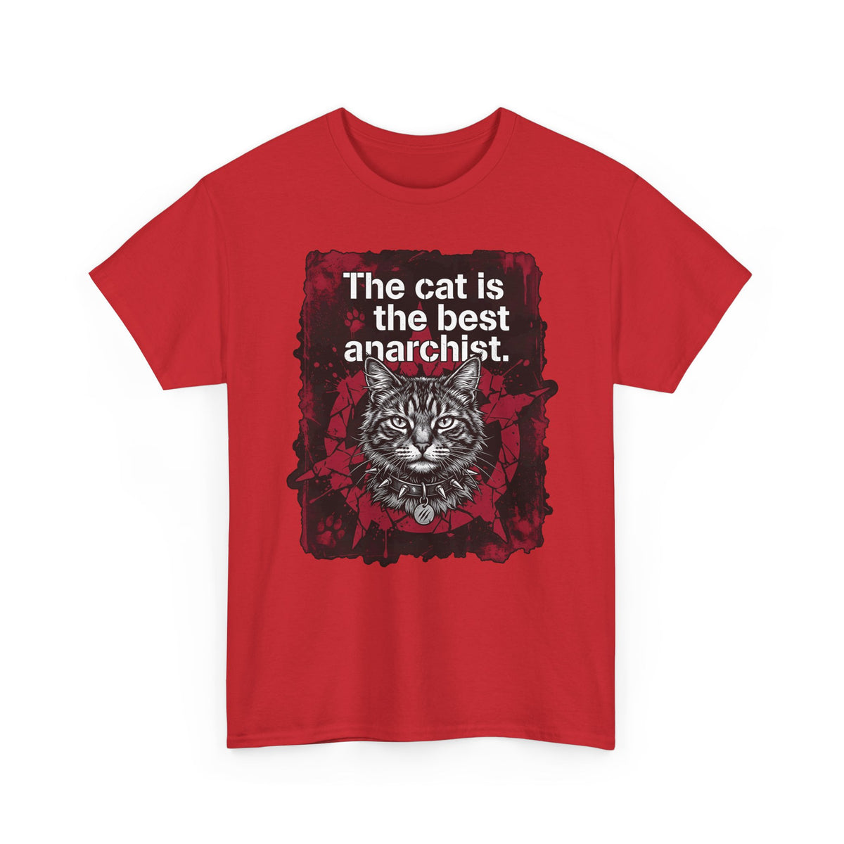 Anarchist Cat T-Shirt "The Cat Is the Best Anarchist"