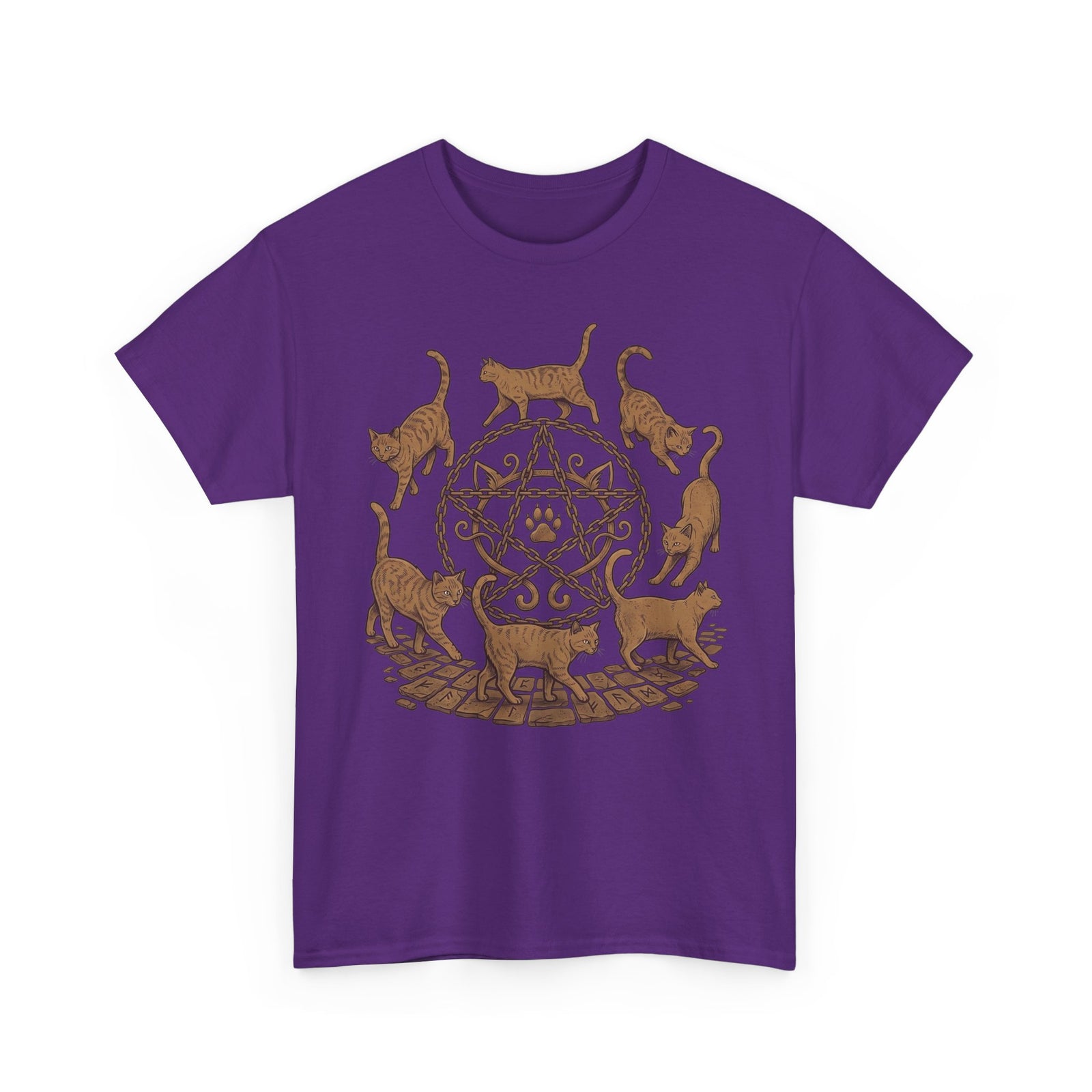 Witchy Cat Pentagram Tee
