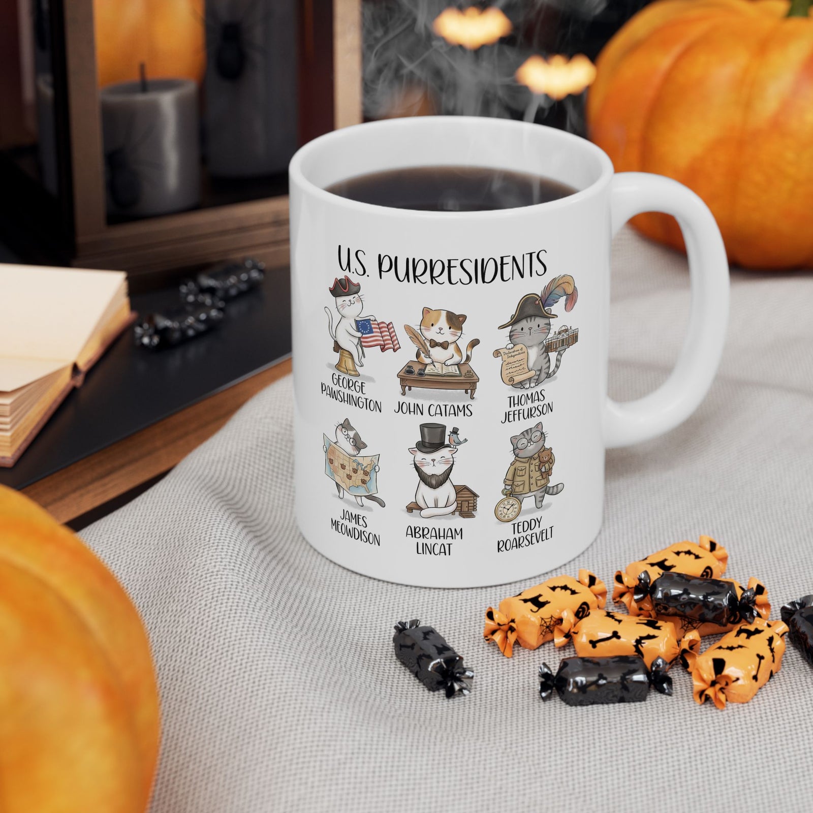 US Purresidents Funny Cat Ceramic Mug