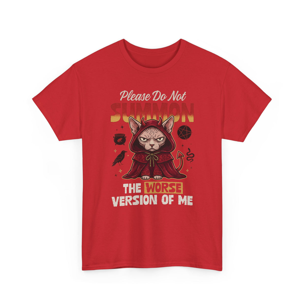 Gothic Witchy Cat T-Shirt — Witch Cat Graphic Tee