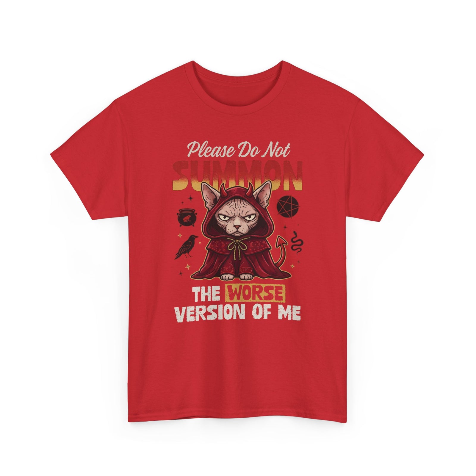 Gothic Witchy Cat T-Shirt — Witch Cat Graphic Tee