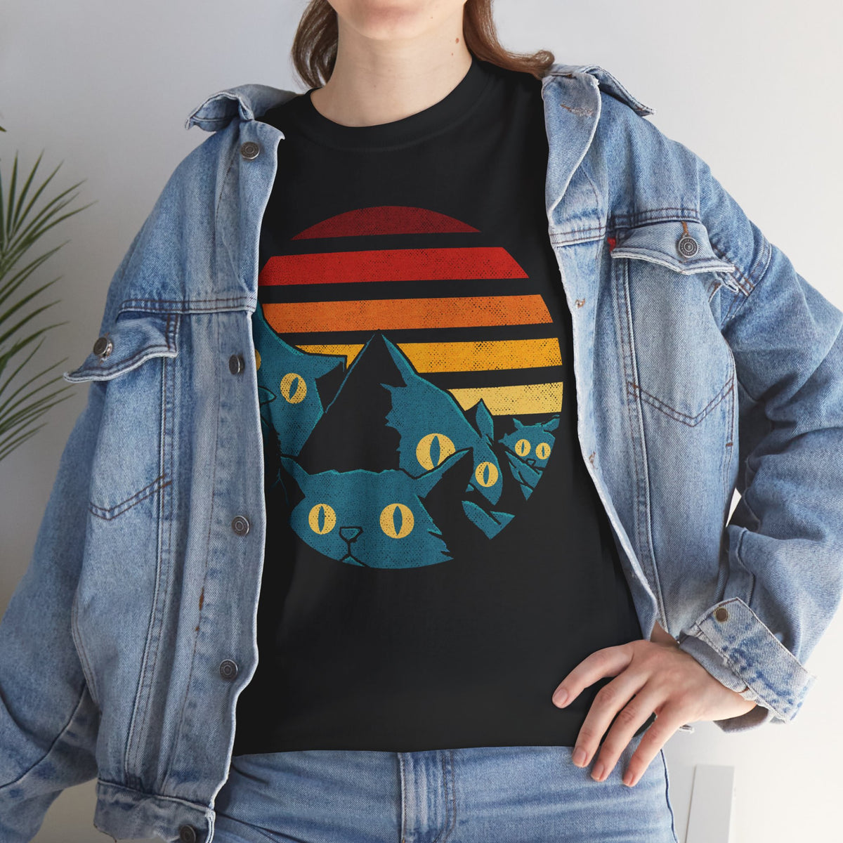 Meowtains Cat Graphic T-Shirt