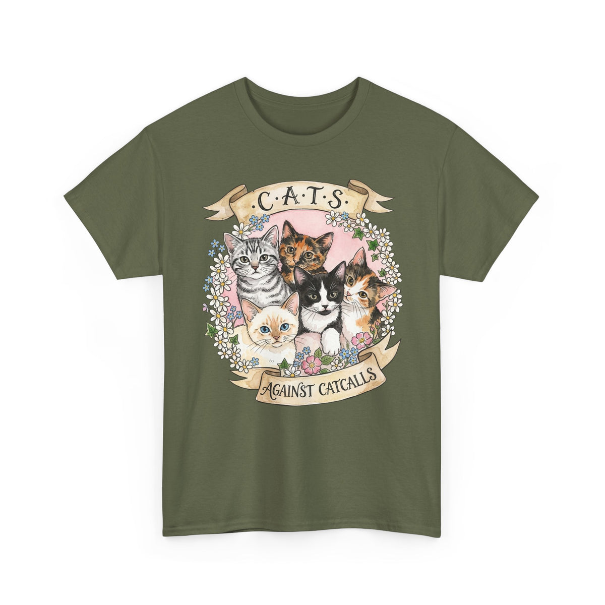 Cat Against Catcalls T-Shirt — Feminist Anti-Harassment Tee