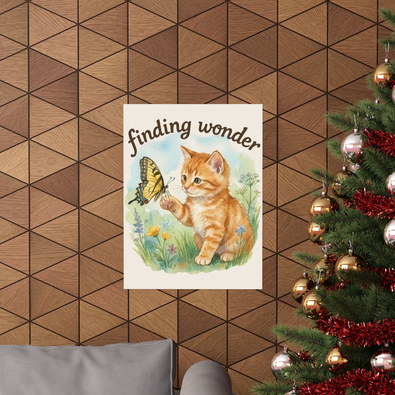 Finding Wonder Cat Poster
