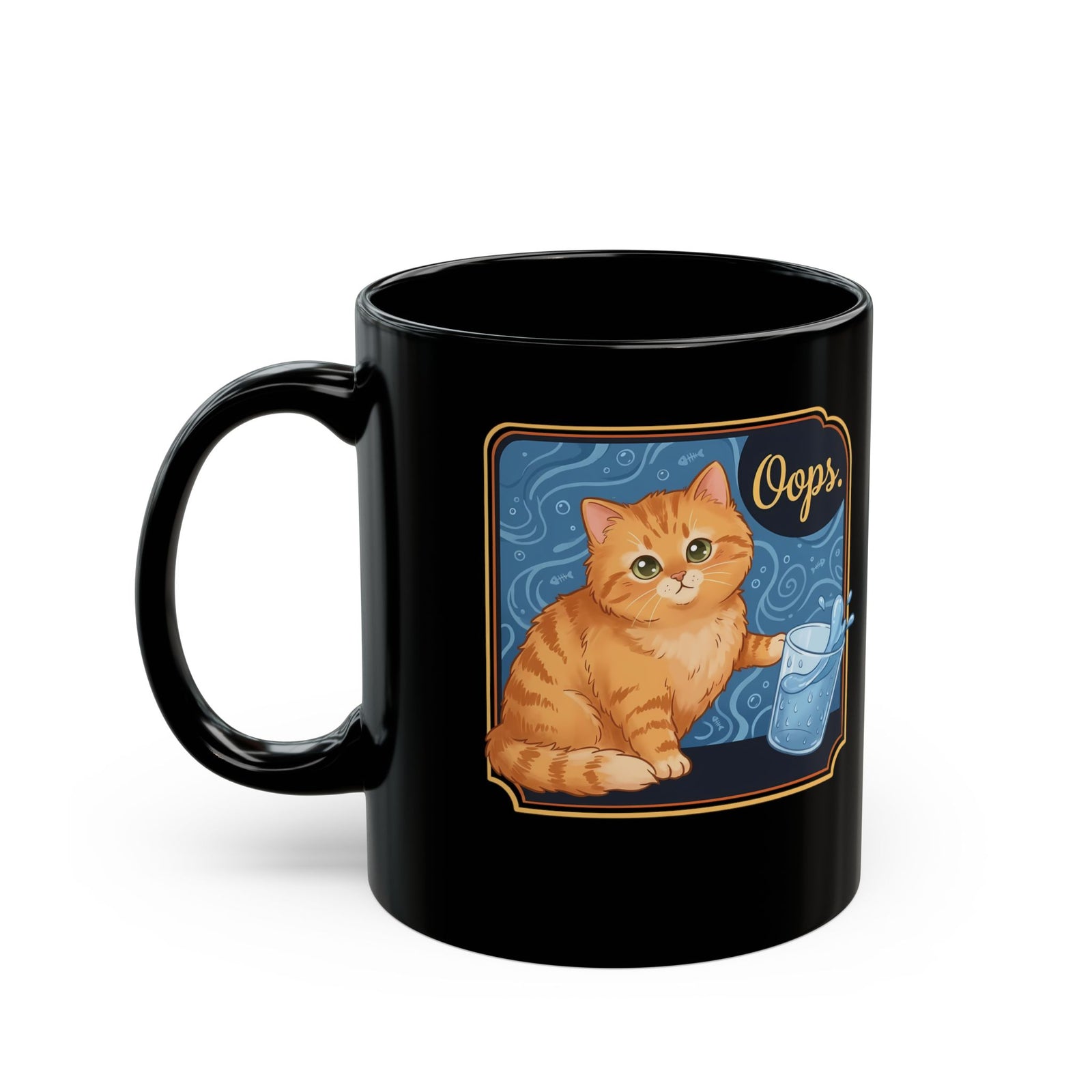 "I Do What I Want" Cat Black Mug Funny Rebellious Cat Mug