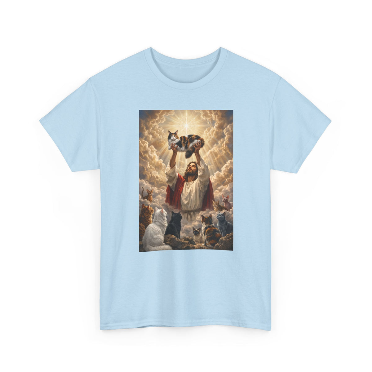 Jesus With Cats T-Shirt — Christian Cat Lover Tee