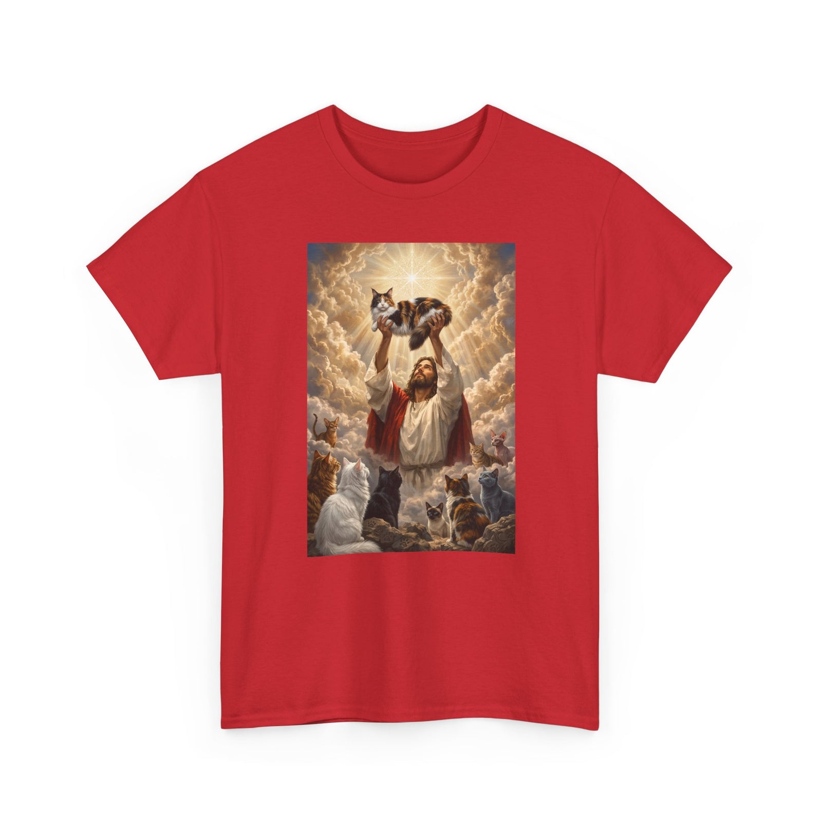 Jesus With Cats T-Shirt — Christian Cat Lover Tee