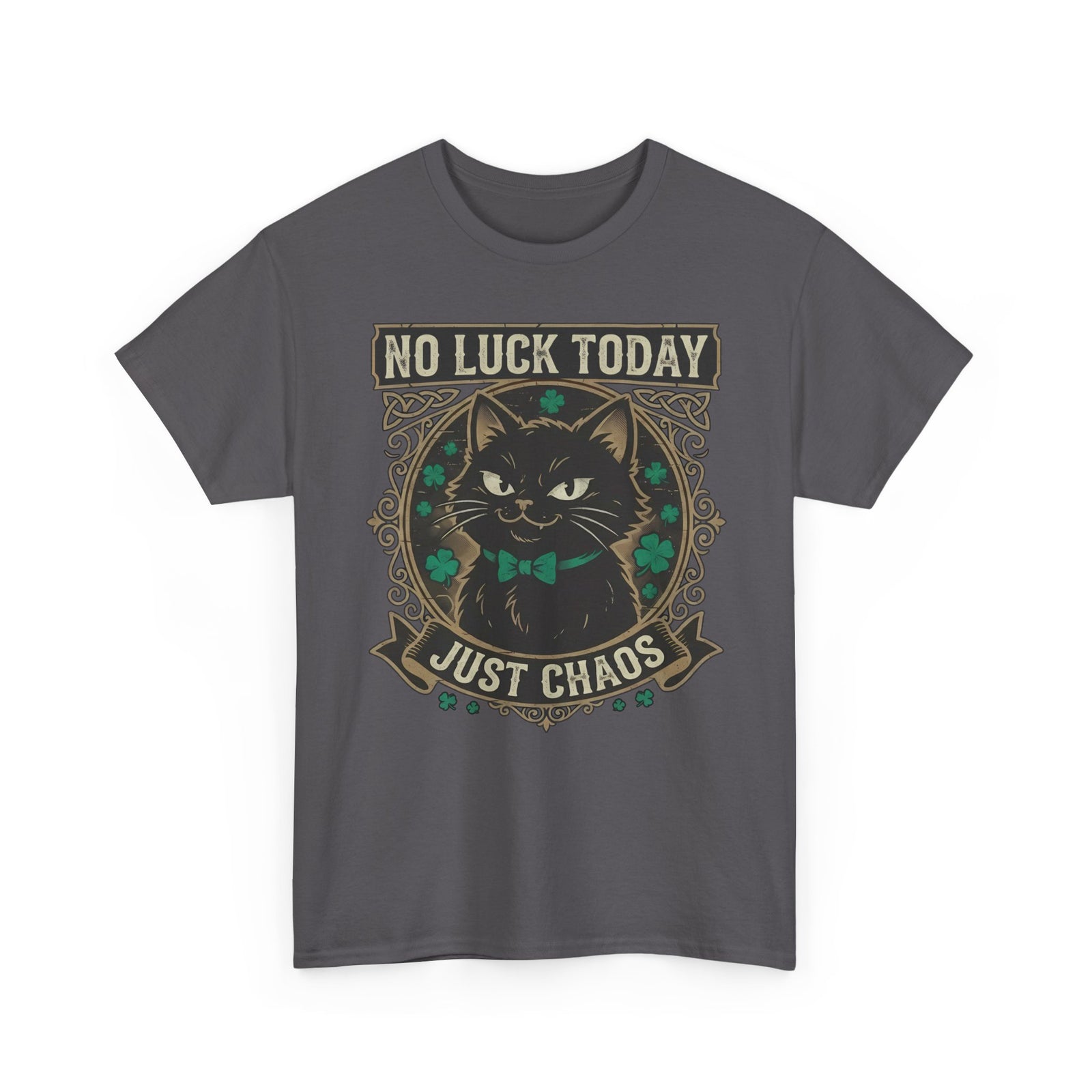 No Luck Today, Just Chaos — Black Cat T-Shirt