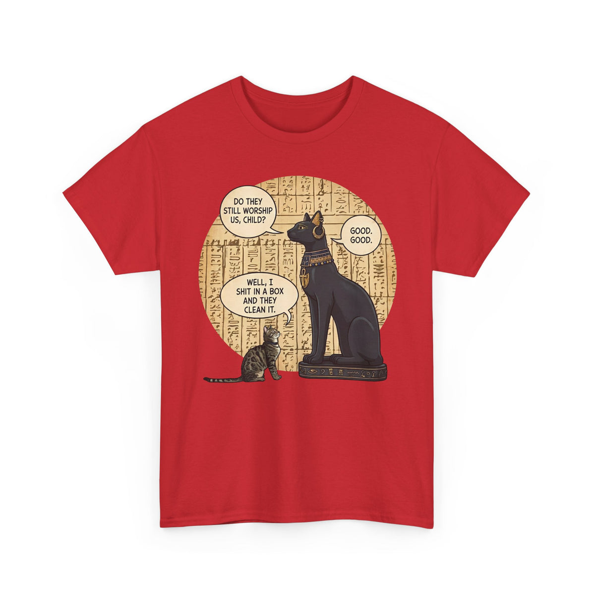 Do People Still Worship Cats? Funny T-Shirt — Novelty Cat Lover Tee