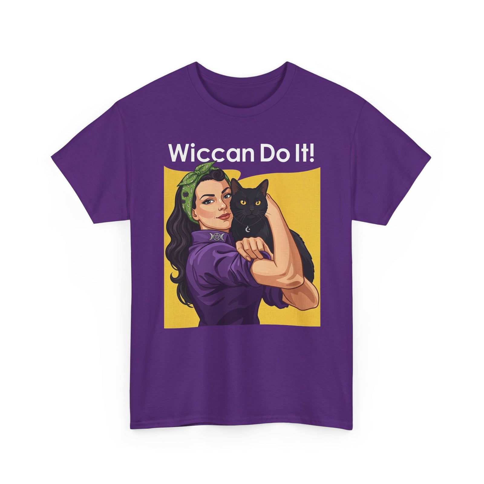 Black Cat "Wiccan Do It" T-Shirt — Witchy Wicca Magic Tee