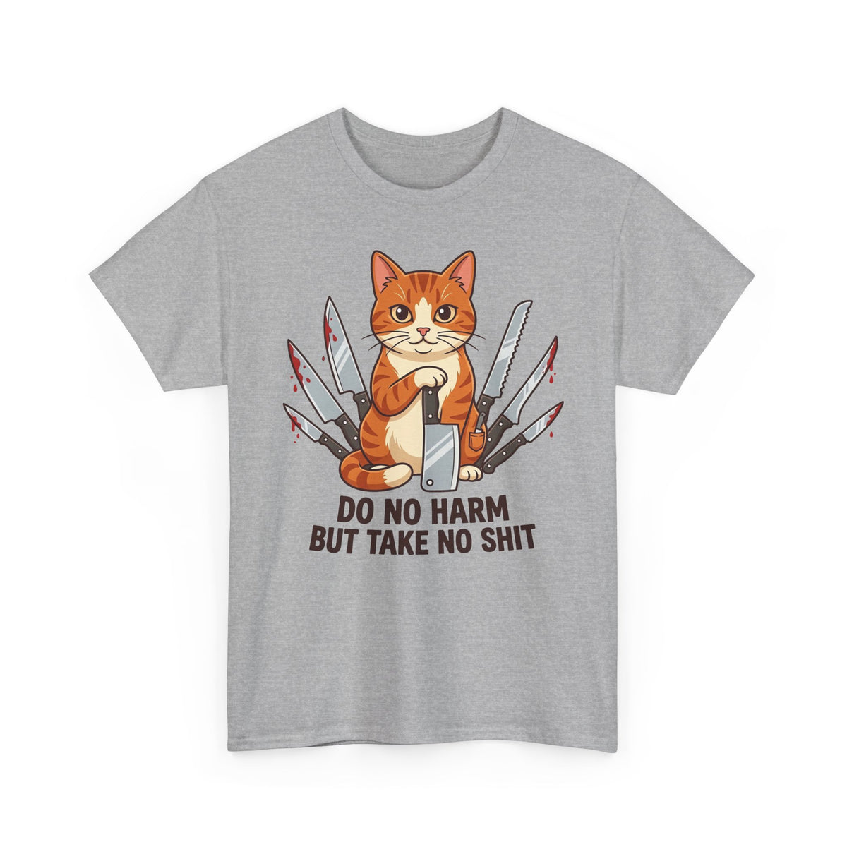 Do No Harm But Take No Shit Cat Knife Design