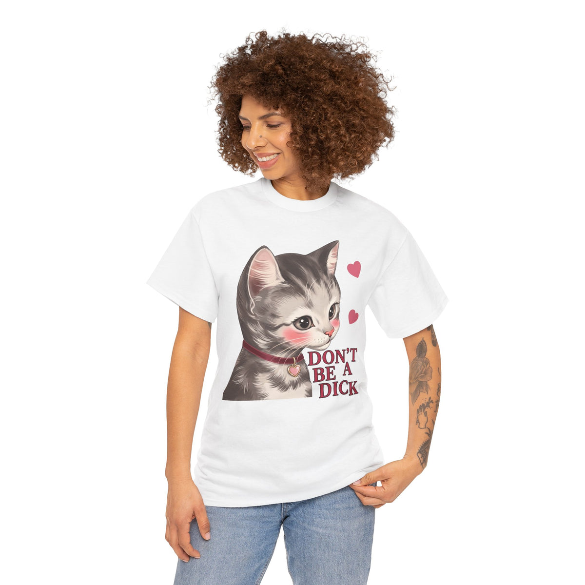 Don't Be A Dick T-Shirt — Cute Kawaii Kitten Sarcastic Cat Tee
