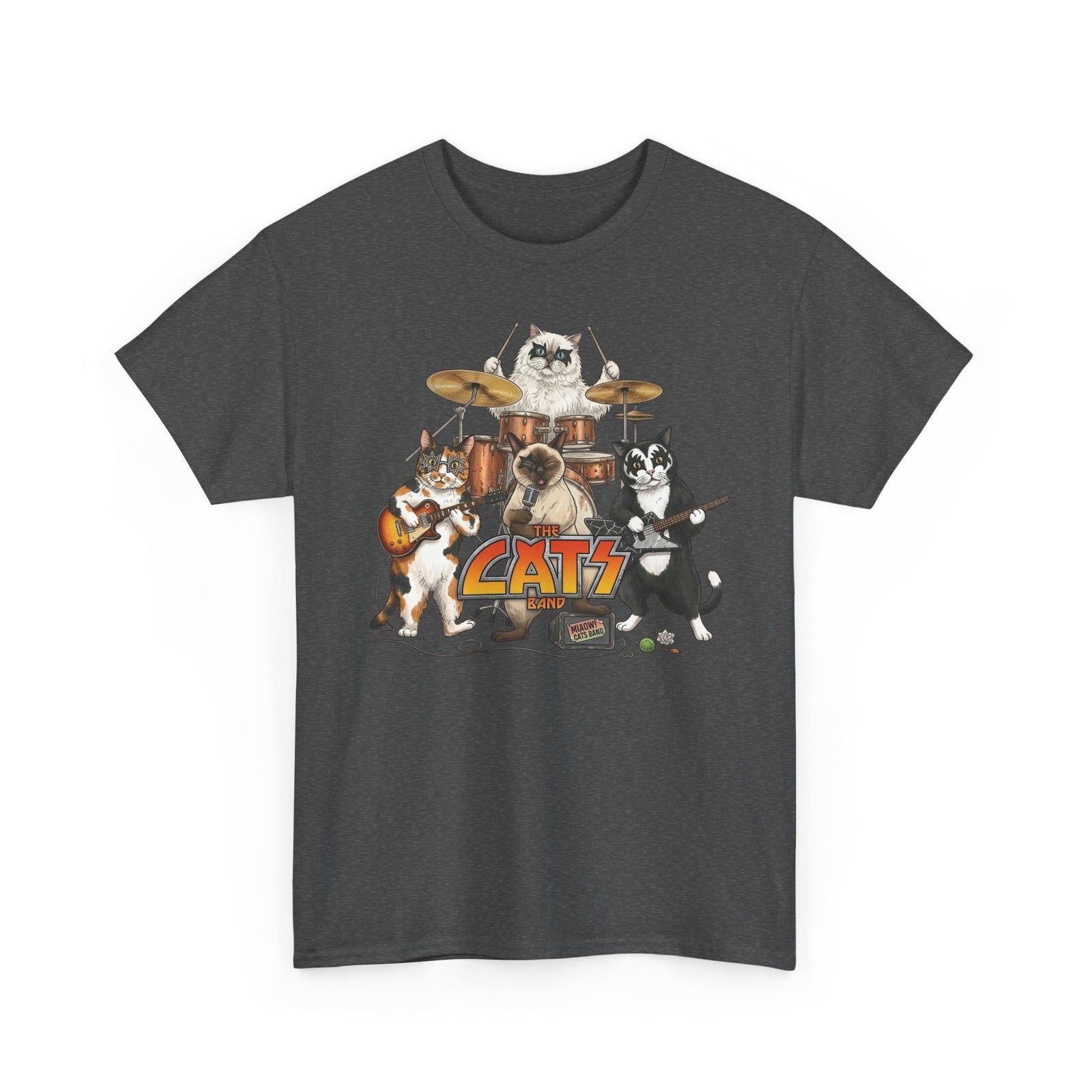 The Cats Band T-Shirt — Retro Cat Band Graphic Tee