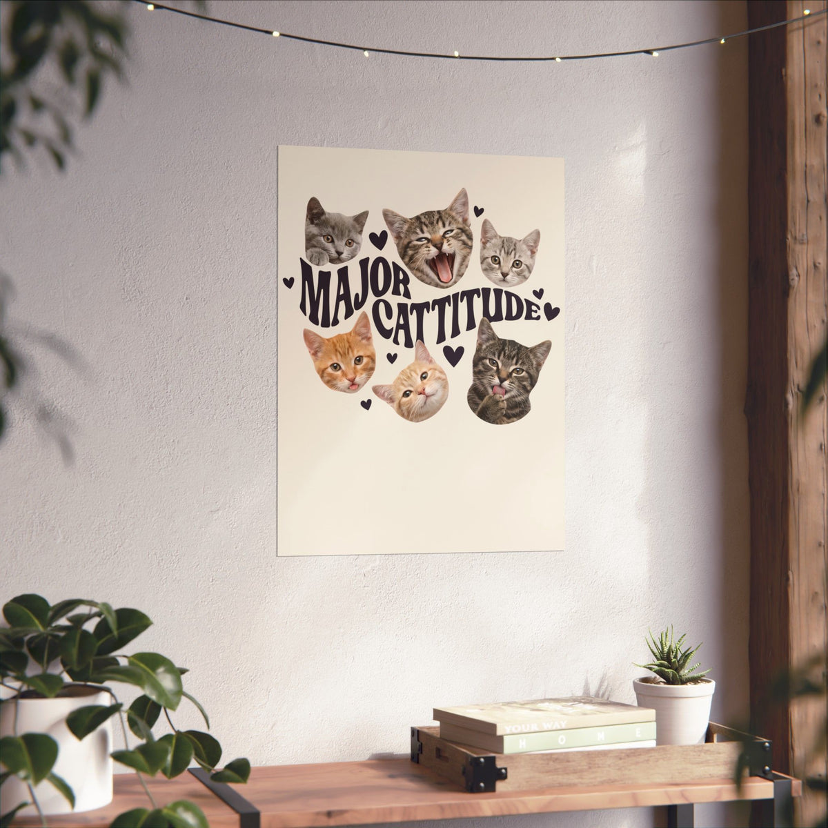 Major Cattitude Poster Funny Cat Attitude Poster