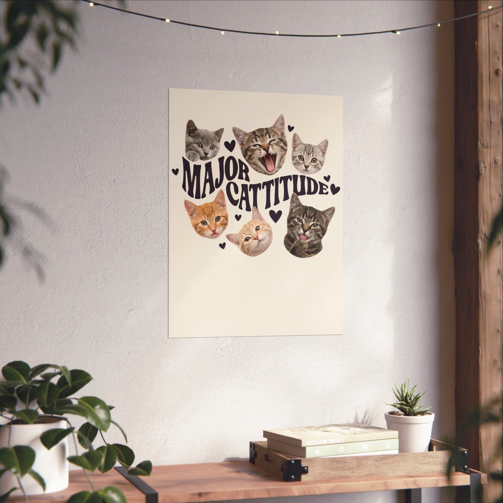 Major Cattitude Poster Funny Cat Attitude Poster