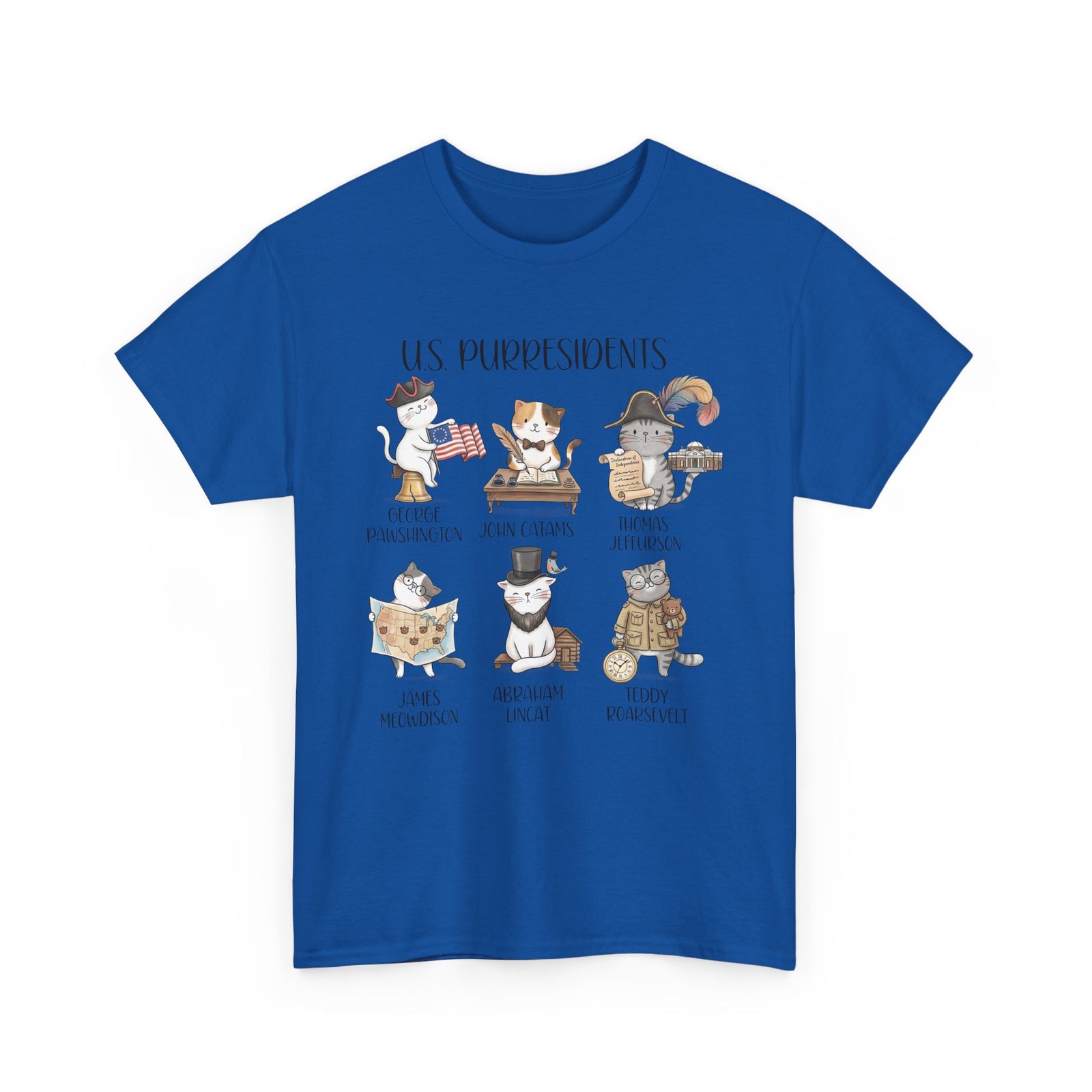 US Purresidents Funny Cat T-Shirt