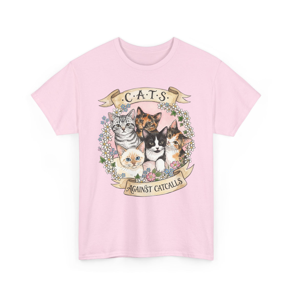 Cat Against Catcalls T-Shirt — Feminist Anti-Harassment Tee