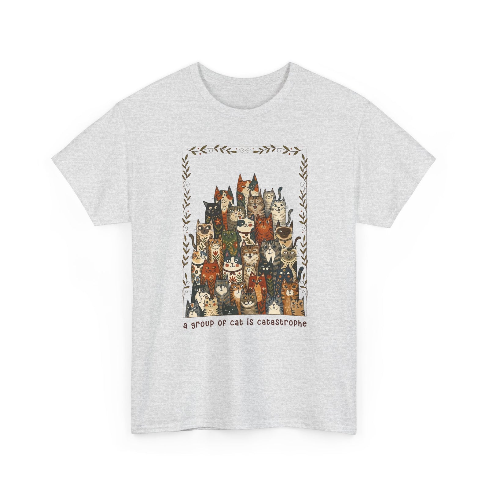 'A Group of Cats Is Catastrophe' T-Shirt — Funny Cat Lover Tee