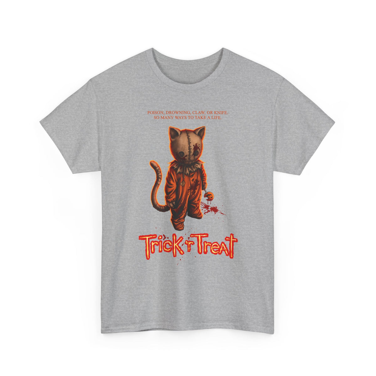 Trick 'r Treat Sam Cat T-Shirt — Horror Movie Sam Feline Graphic Tee