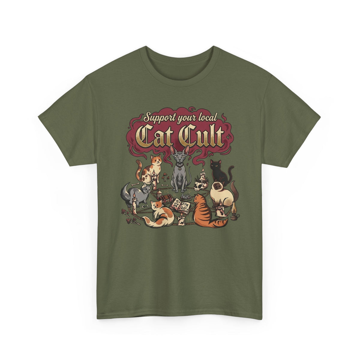 Support Your Local Cat Cult T-Shirt — Funny Cat Lover Tee