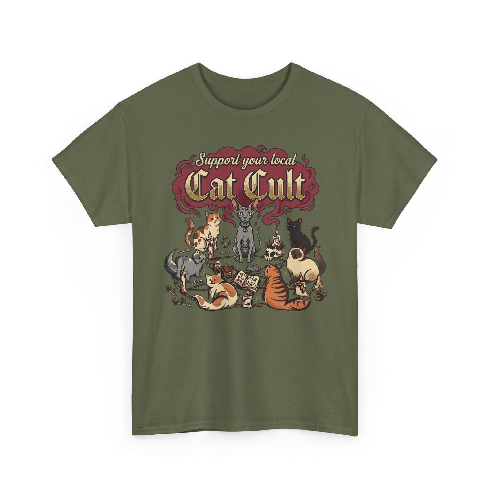 Support Your Local Cat Cult T-Shirt — Funny Cat Lover Tee