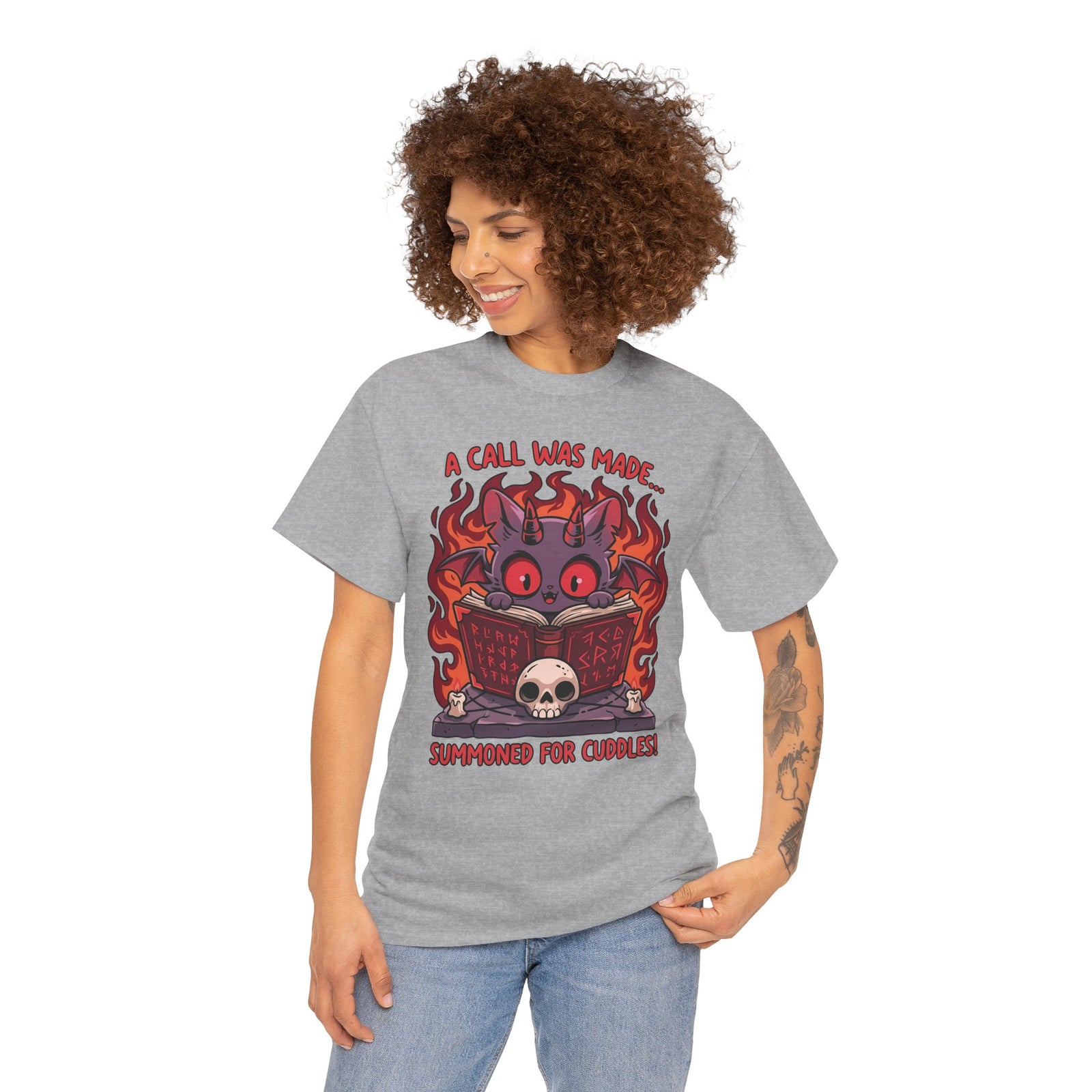 Summoned for Cuddles Cat T-Shirt — "A Call Was Made" Cute Cat Tee