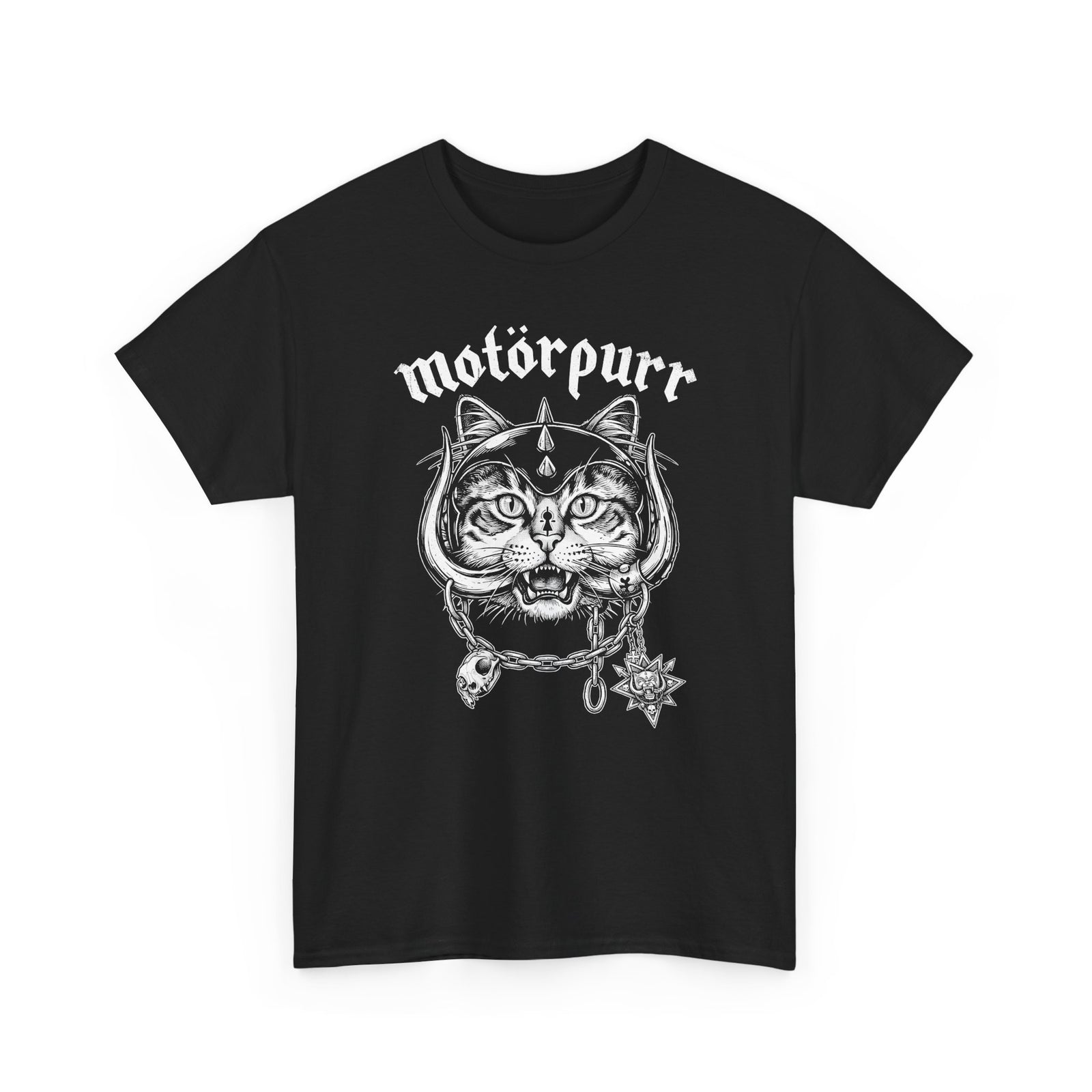 Heavy Metal Cat "Motorpurr" T-Shirt