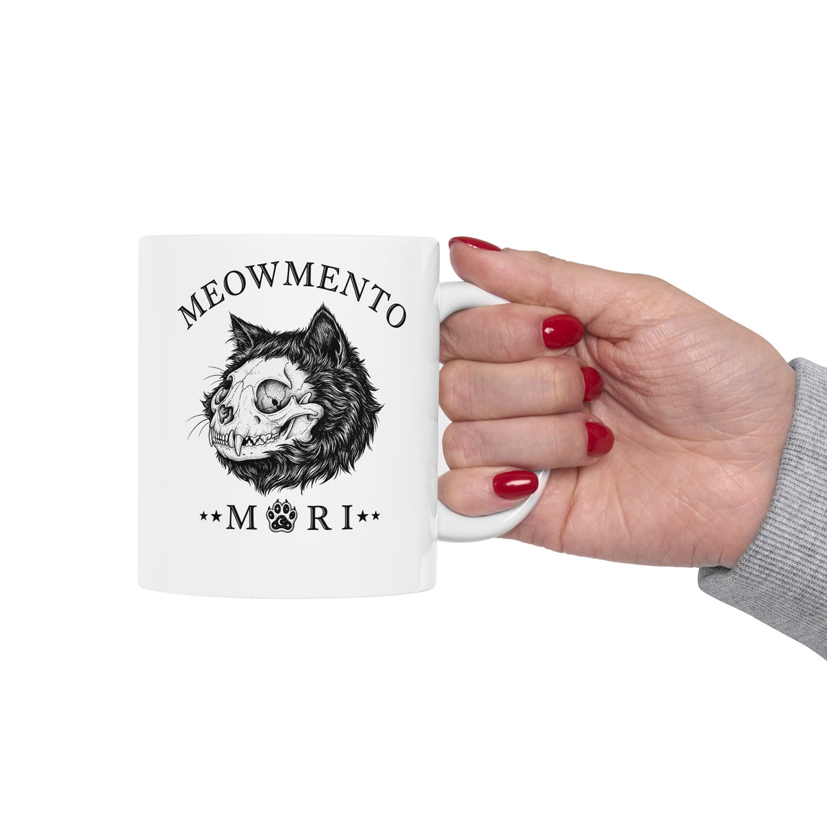 Meowmento Cat Ceramic Mug — Humorous Cat Memorial Mug