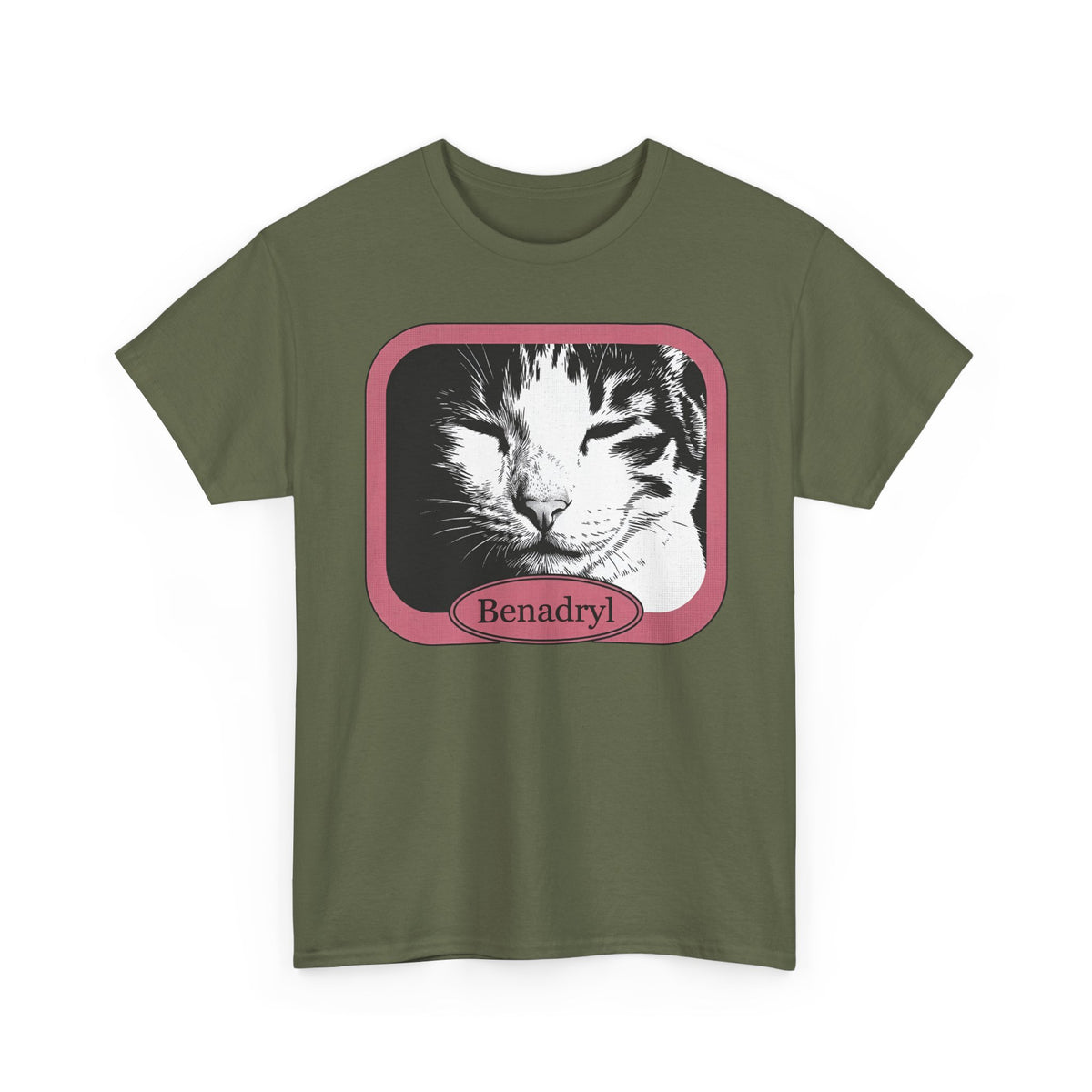 Cat After Benadryl T-Shirt — Funny Groggy Cat Tee