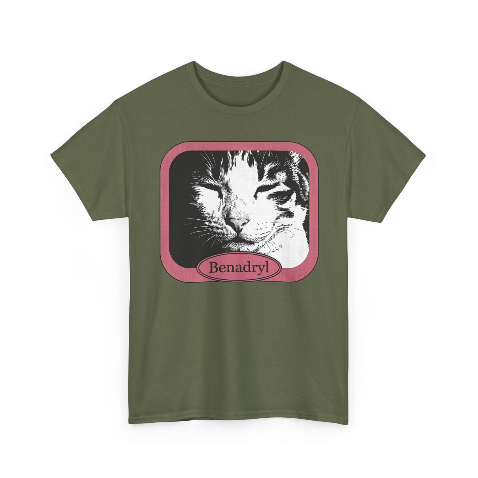 Cat After Benadryl T-Shirt — Funny Groggy Cat Tee