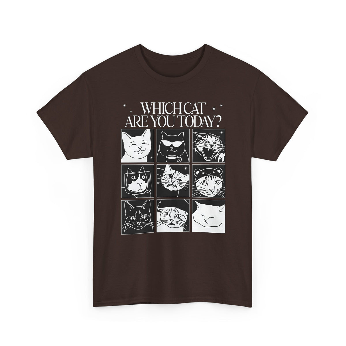 Which Cat You Choose Today T-Shirt — Playful Cat Lover Graphic Tee