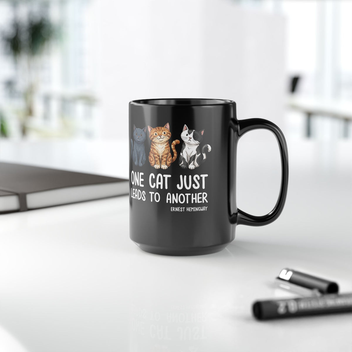 One Cat Just Leads To Another T‑Mug — Funny Cat Lover Mug
