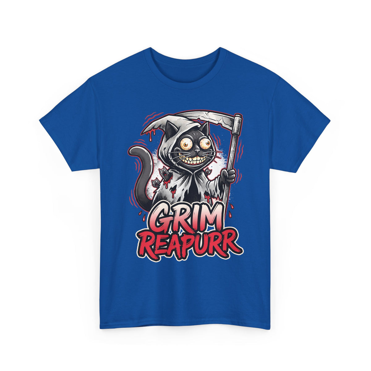 Grim Reapurr Black Cat Scythe Shirt — Funny Gothic Reaper T-Shirt