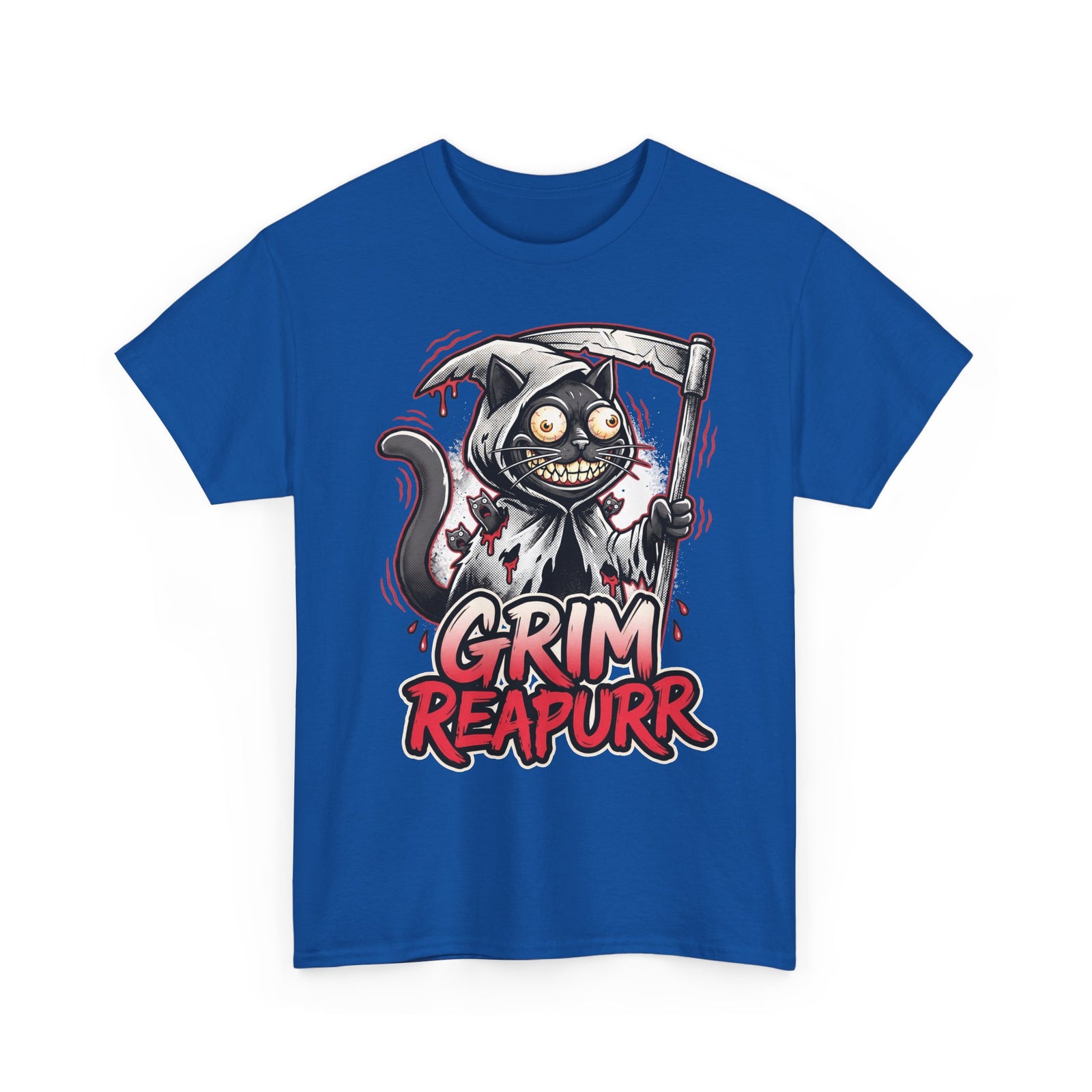 Grim Reapurr Black Cat Scythe Shirt — Funny Gothic Reaper T-Shirt