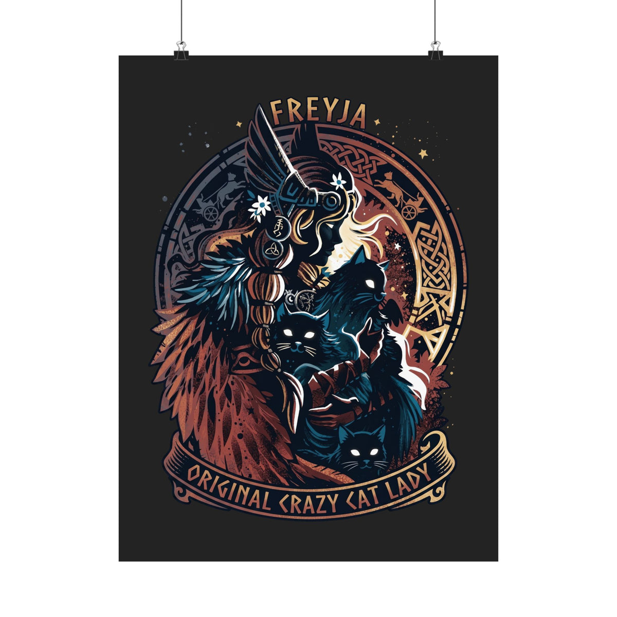 Crazy Cat Lady Poster — Freyja Original Cat Lover Poster