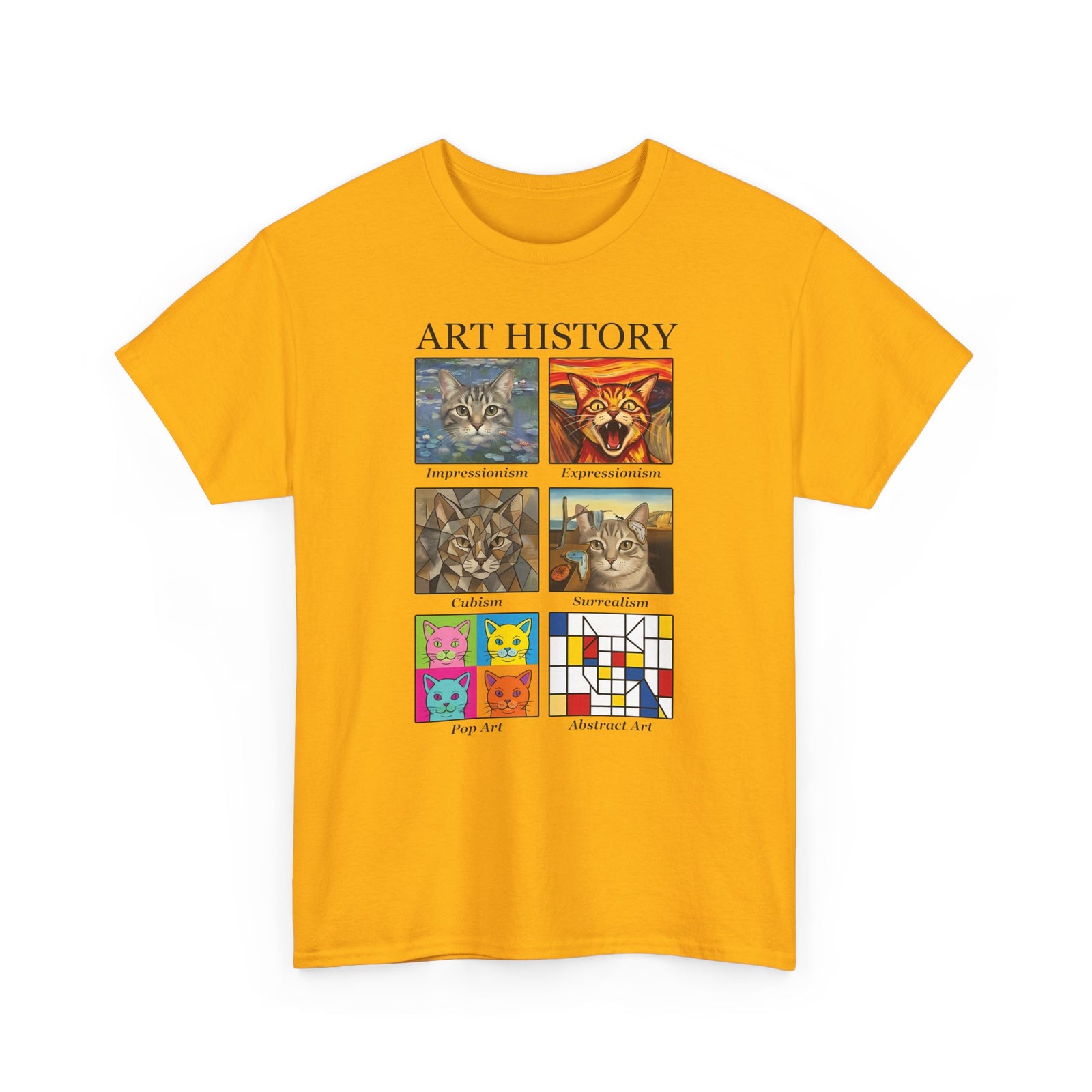 Cats in Masterpieces T-Shirt — Artistic Cat Painting Tee