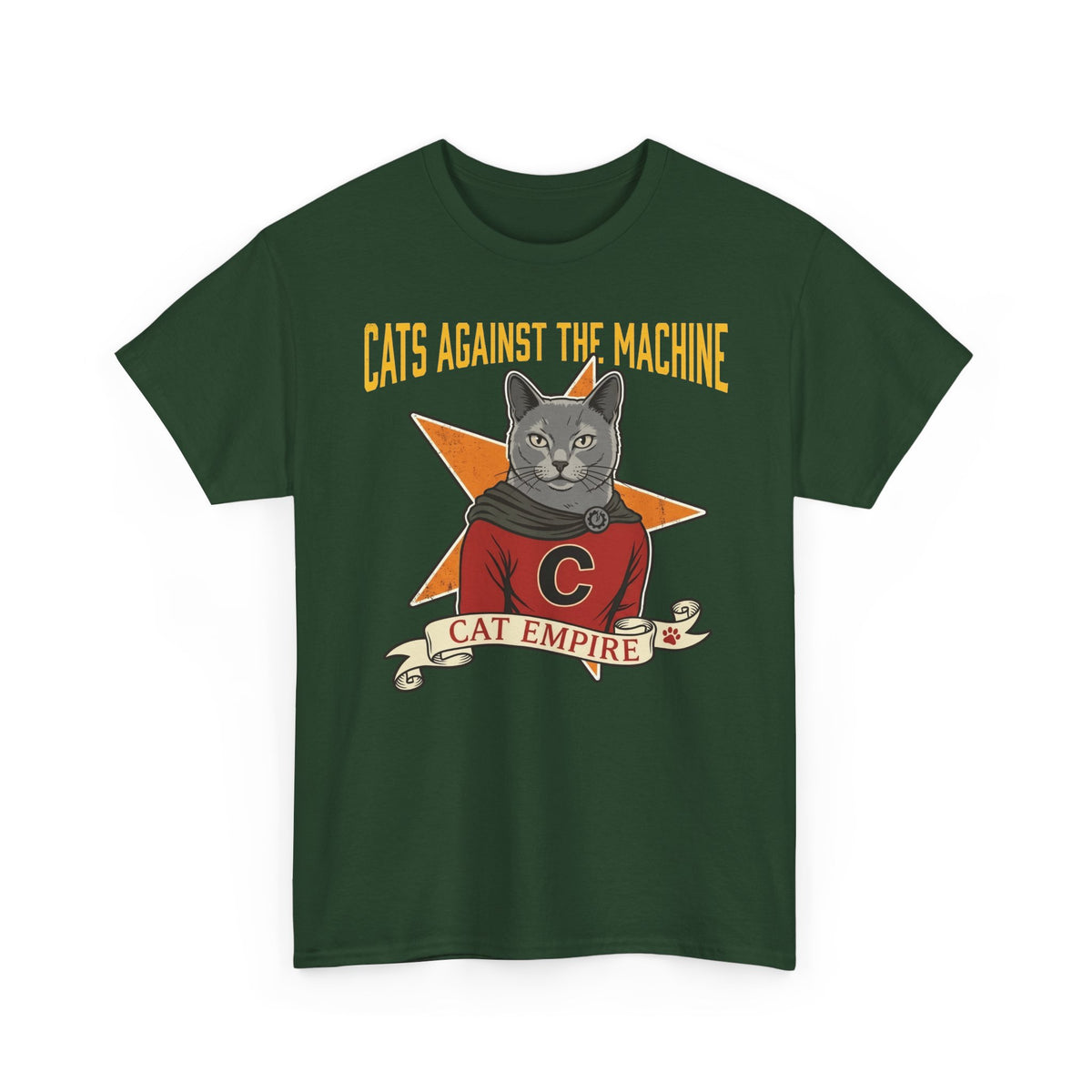 Cat Against the Machine Tee — Cat Empire Graphic T-Shirt