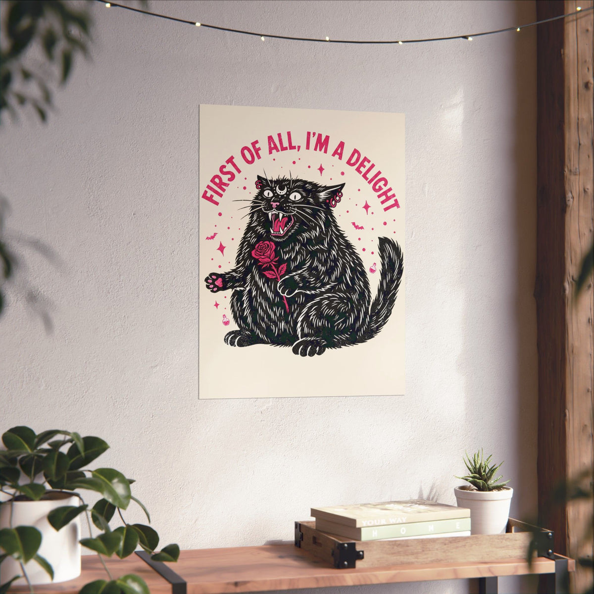 Black Cat "First of All I'm a Delight" Poster
