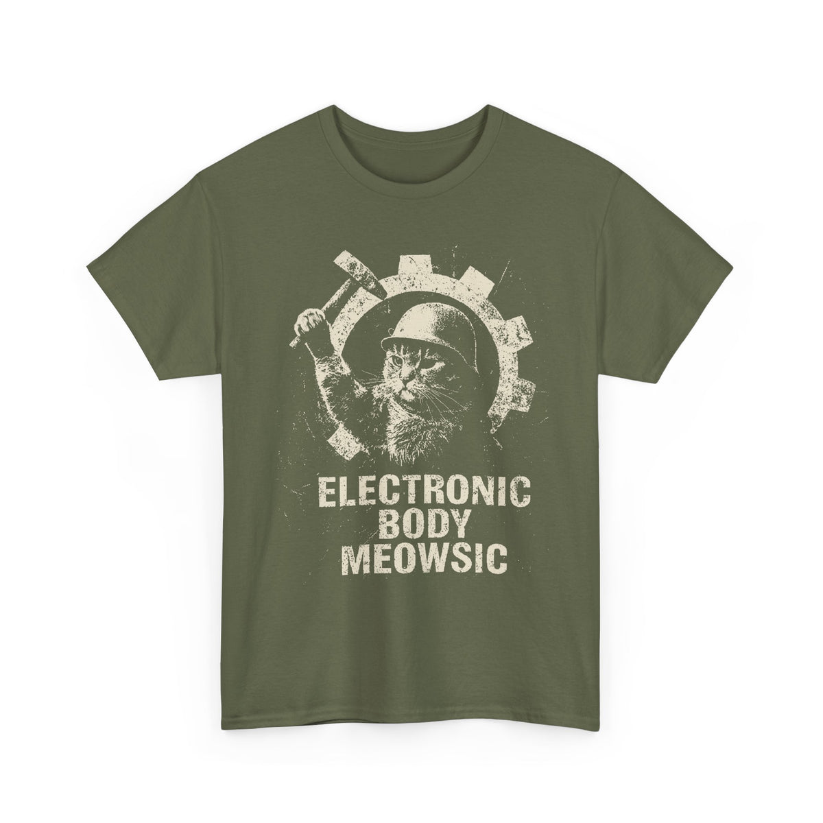 Electronic Body Meowsic Cat T-Shirt