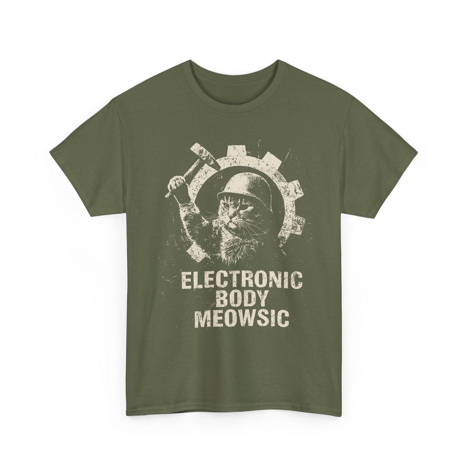 Electronic Body Meowsic Cat T-Shirt