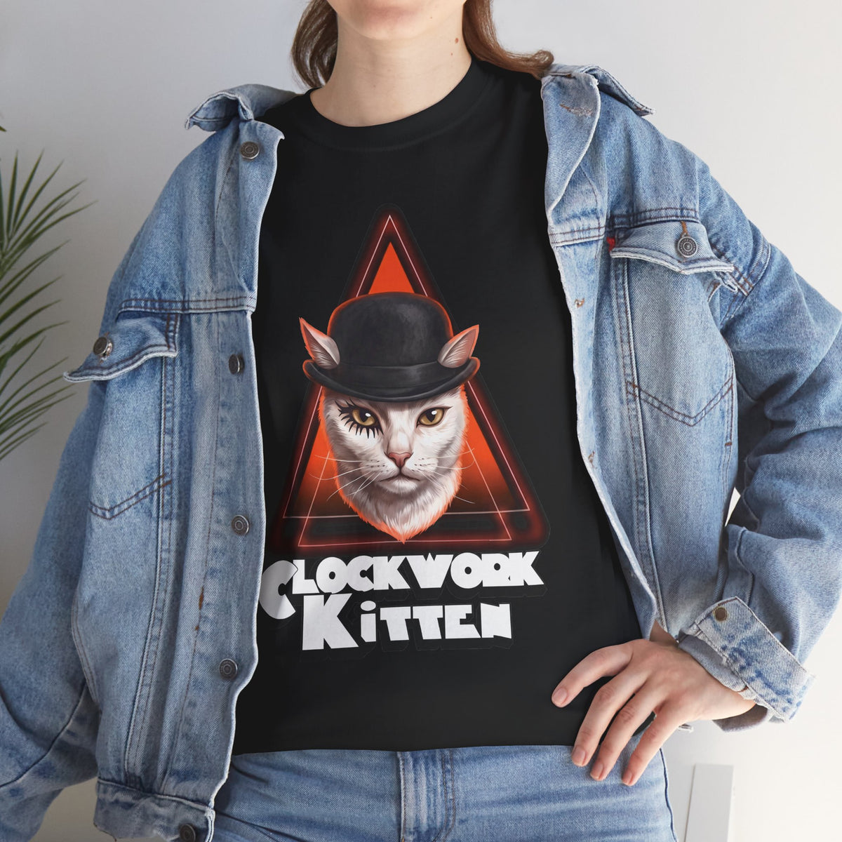 Clockwork Kitten T-Shirt — Funny Clockwork Orange Cat Parody Tee