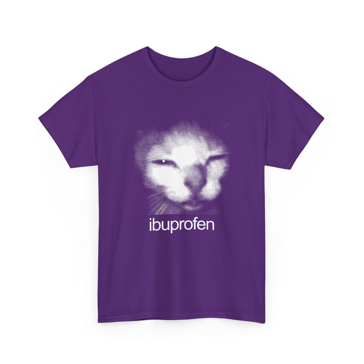 Funny Cat Meme Ibuprofen T-Shirt Humorous Pain Relief Graphic Tee